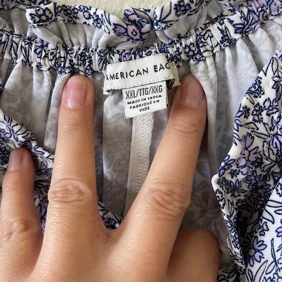 AMERICAN EAGLE FLOWY CROP BLOUSE - Picture 4 of 4